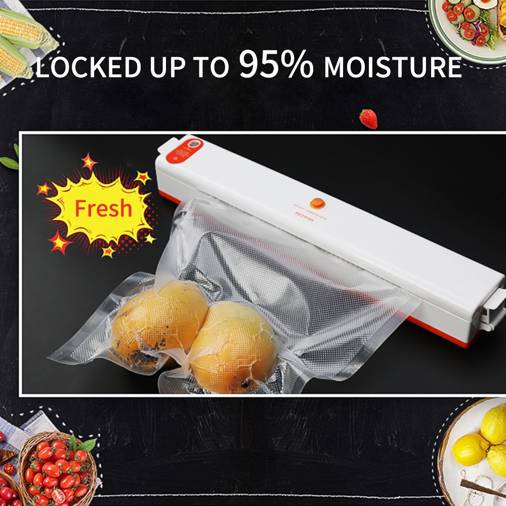FUNHO-Machine à sceller sous-vide électrique, 220/110V, Machine à emballer sous-vide automatique pour aliments, avec sac sous-vide