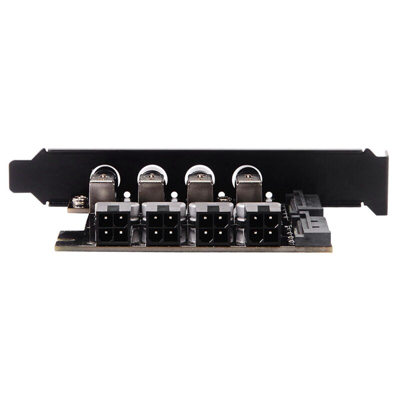 4 Ports HDD Power Control Switch Hard Drive Switcher 15-Pin SATA Selector for PC Desktop