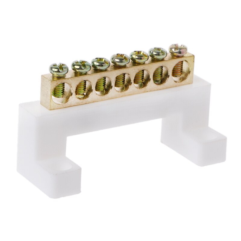 7 Positions Electric Cable Connector Screw Barrier Terminal Strip Block Bar QXNB
