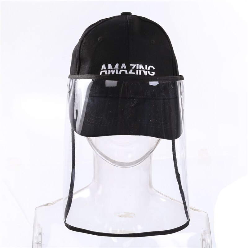 Trend Women Men Safety Baseball Hat Anti-Dust Anti- Splash Protection Removable Cover Caps Prevent Droplets Cover: 7