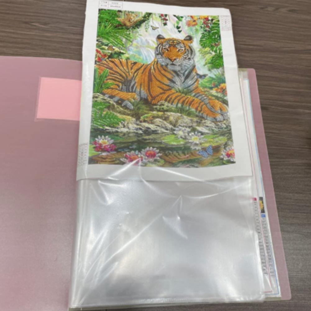 40/60 Pages A4 Transparent Document Information Booklet Office Information Folder Important File Storage Folder