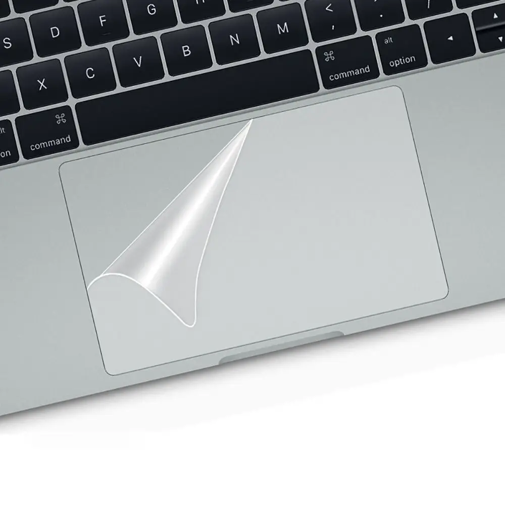 Película protectora para panel táctil de ordenador portátil, pegatina transparente antiarañazos para Apple MacBook Air Pro de 13, 14, 15 y 16 pulgadas: Negro