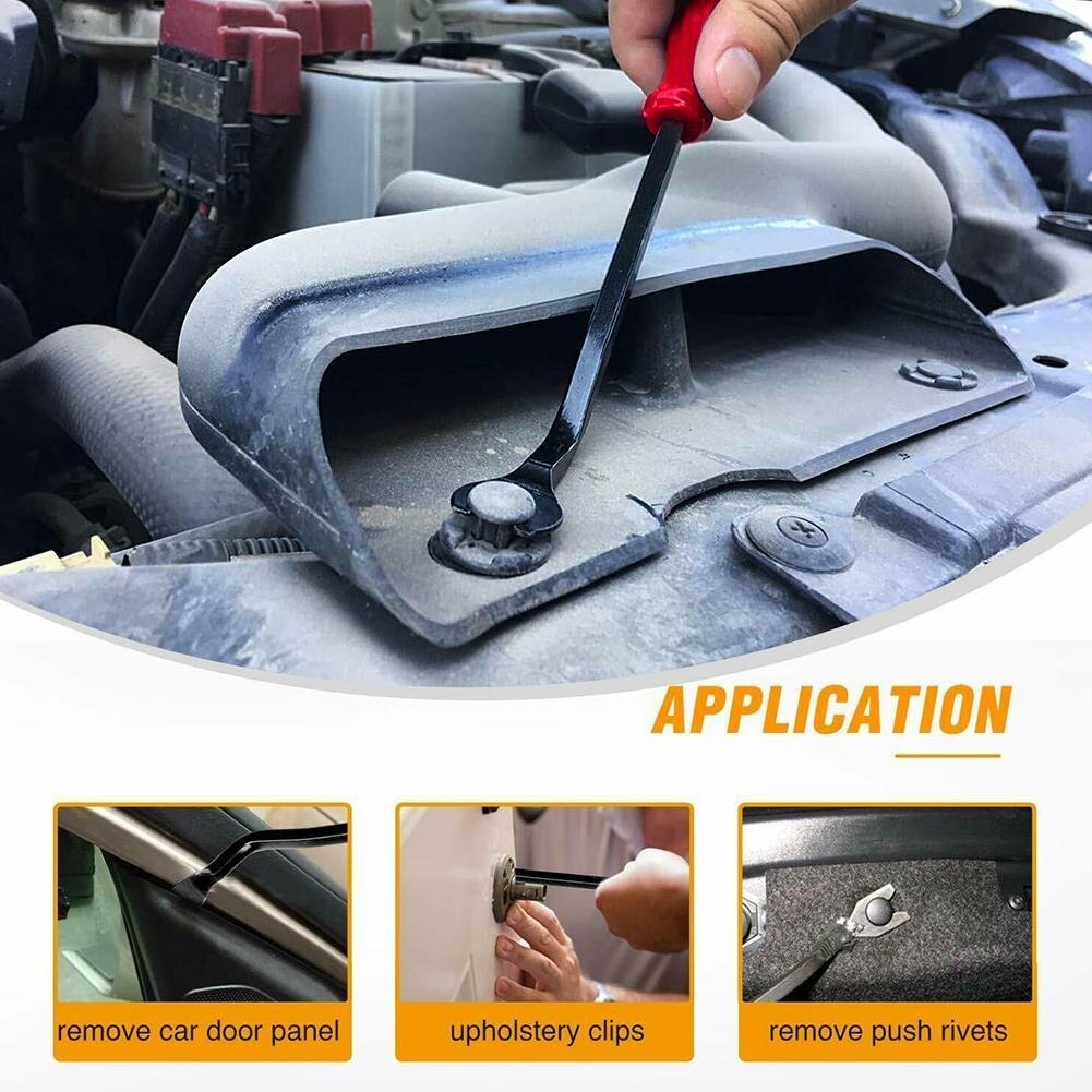 Juego de herramientas de extracción de embellecedor para coche, Panel de puerta, herramientas de fijación, tablero, accesorios de plástico, Clips de sujeción, coche, I3I2, 5 uds.