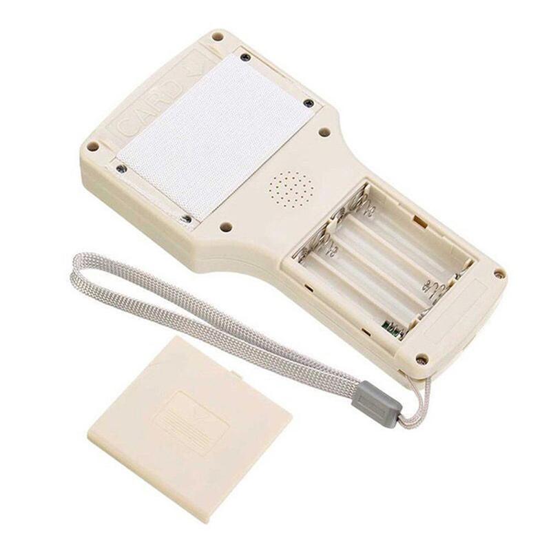 Engelsk rfid-läsare skrivare kopiator duplikator ic /id 10 frekvens med usb-kabel för 125 khz 13.56 mhz kort lcd-skärm