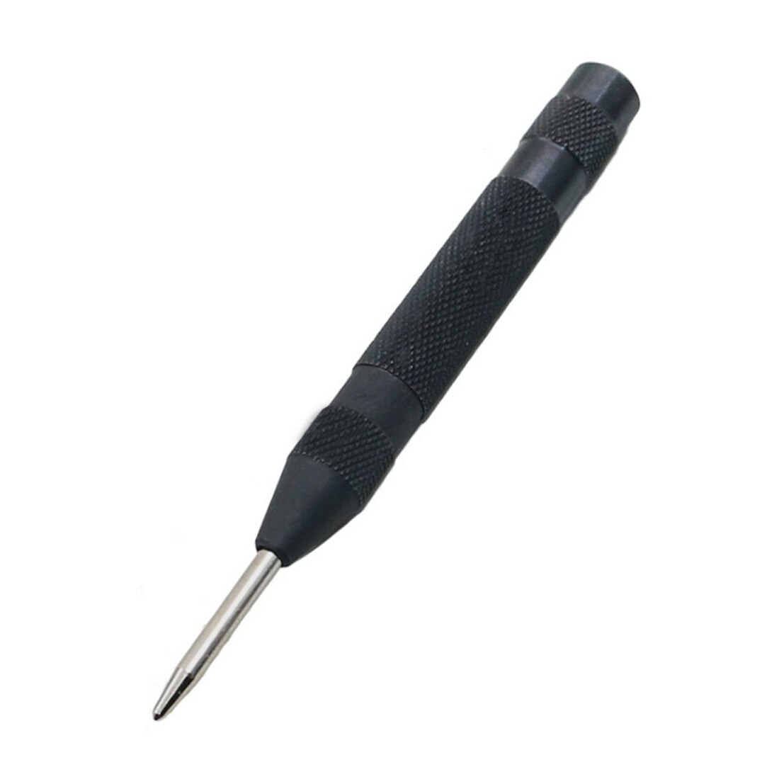 5'' Automatic Punching Metal Drills Electric Tools Center Punch Drill Bit Core Automatic Center Punch Woodworking Tools Marker: Black