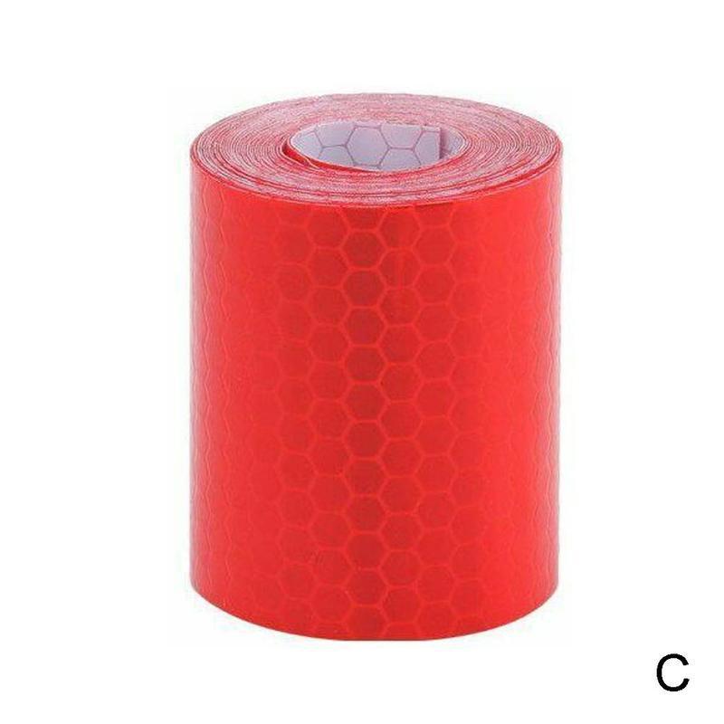 Car Reflective Strap Safety Warning Sticker Vehicles Roll Tape Warning Safety Truck Motorcycle Reminder Sticker Reflecti K3F4: red