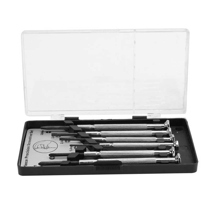 Screwdriver Set 6 Piece Screwdriver Kit For Glasses Electronic Product Watch Repair (Black)