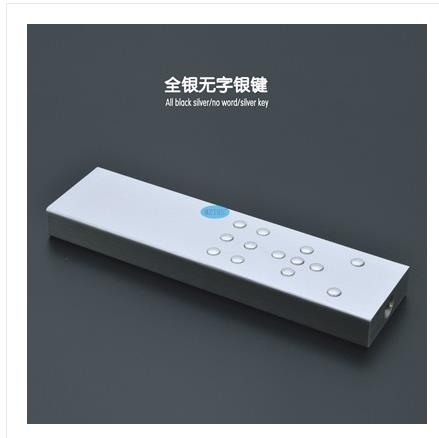 Ultima versione di aggiornamento guscio in lega di alluminio apprendimento a infrarossi CD TV amplificatore di potenza pre-stage set-top box telecomando audio: Blu
