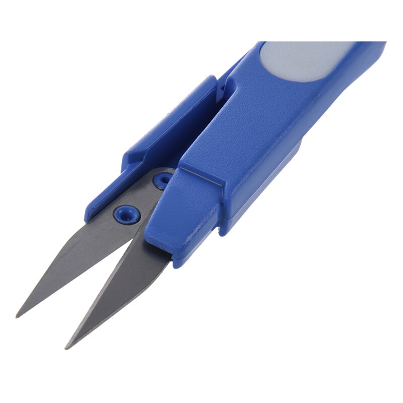Lame en métal poignée en plastique aiguille croisée/ligne de pêche ciseaux/Cutter avec capuchon