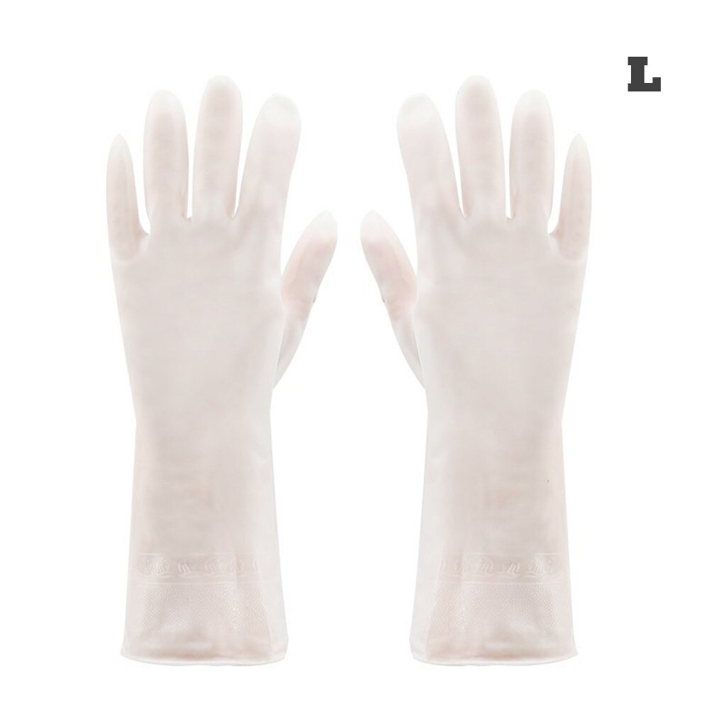 Guantes de goma largos para limpieza de platos, protección para manos