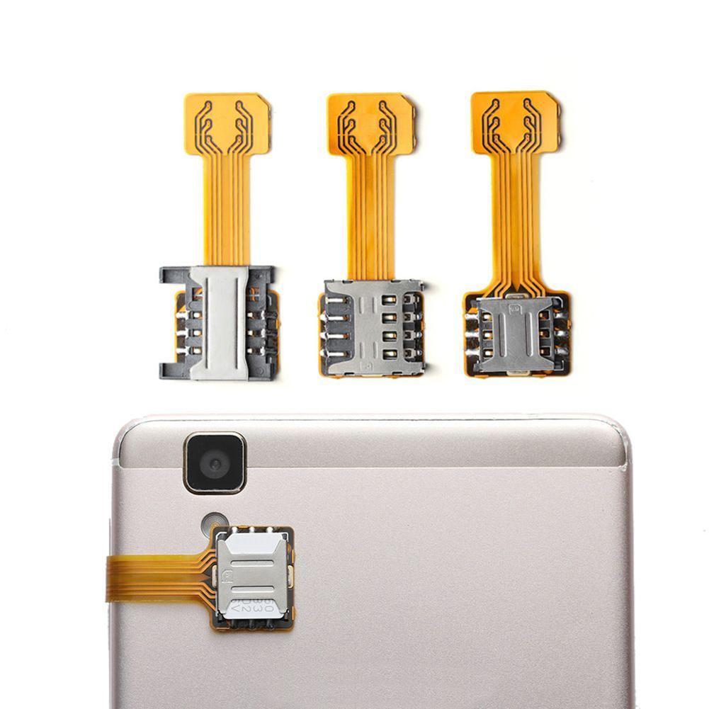 TF Hybrids Sim Slot Dual SIM Card Adapter Micro SD Extender for Android Phone