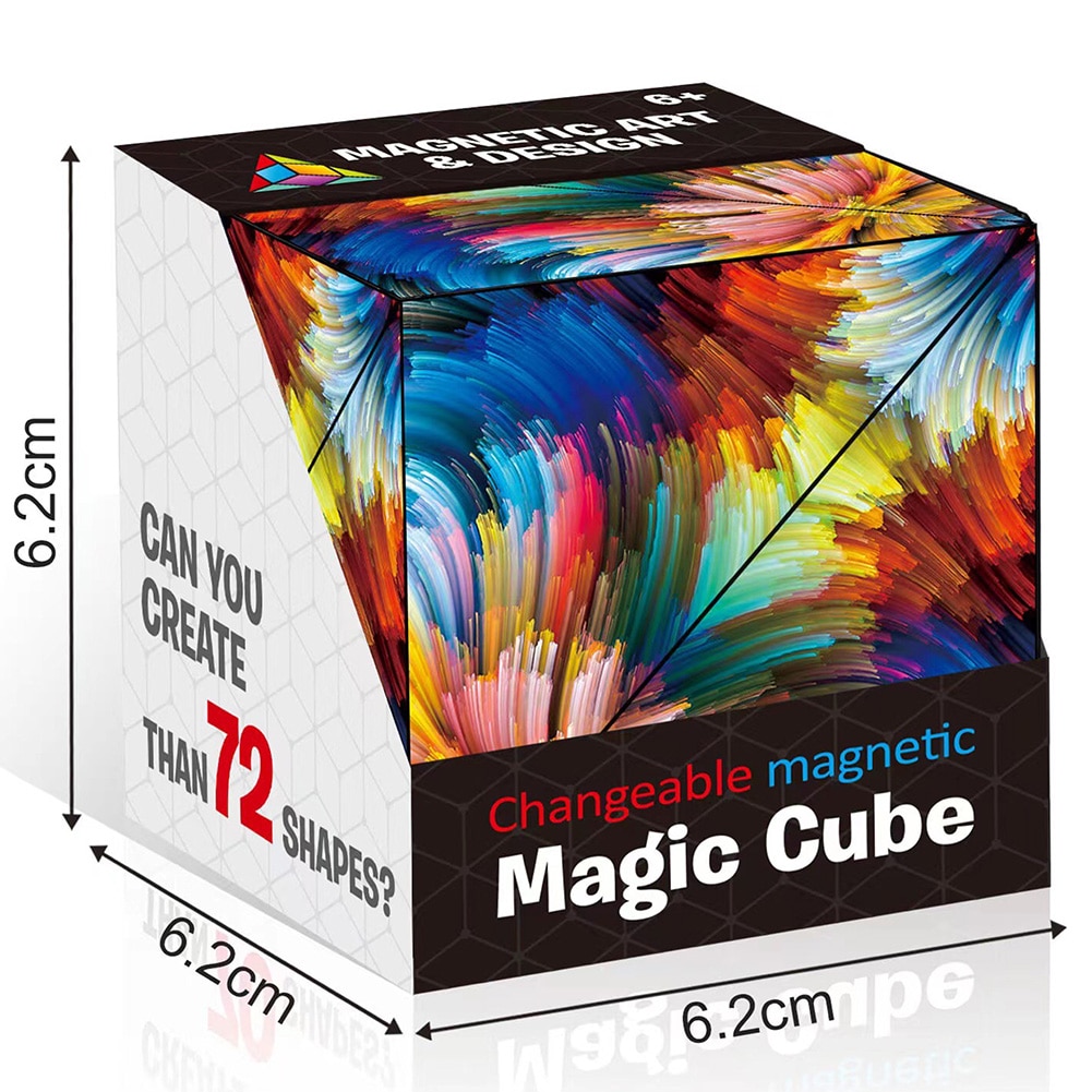 3d udskiftelige magnetiske magiske terninger til børn puslespil terning antistress legetøj voksne cubo fidget legetøj anti stress samling børnelegetøj