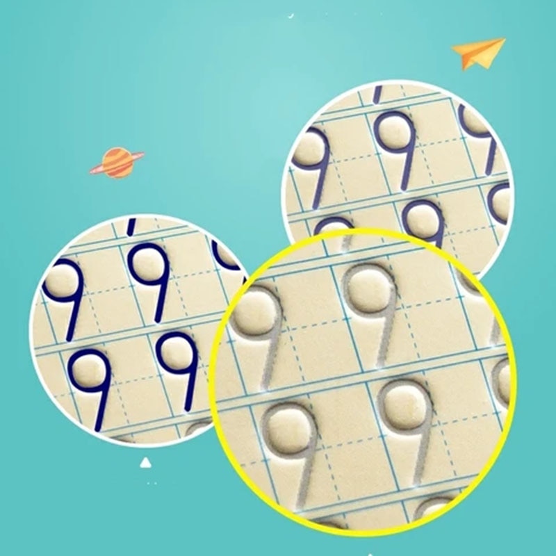 Magic Calligraphy That Can Be Reused Handwriting Copybook Set for Kid Calligraphic Letter Writing Paint By Number