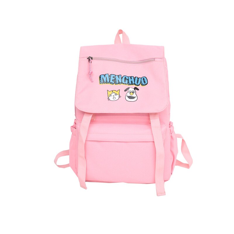 Menghuo Wasserdicht Nylon Frauen Rucksäcke Weibliche Rucksack Schule Rucksack für Mädchen Reisetasche Bolsas Mochilas Sack A Dos: Rosa