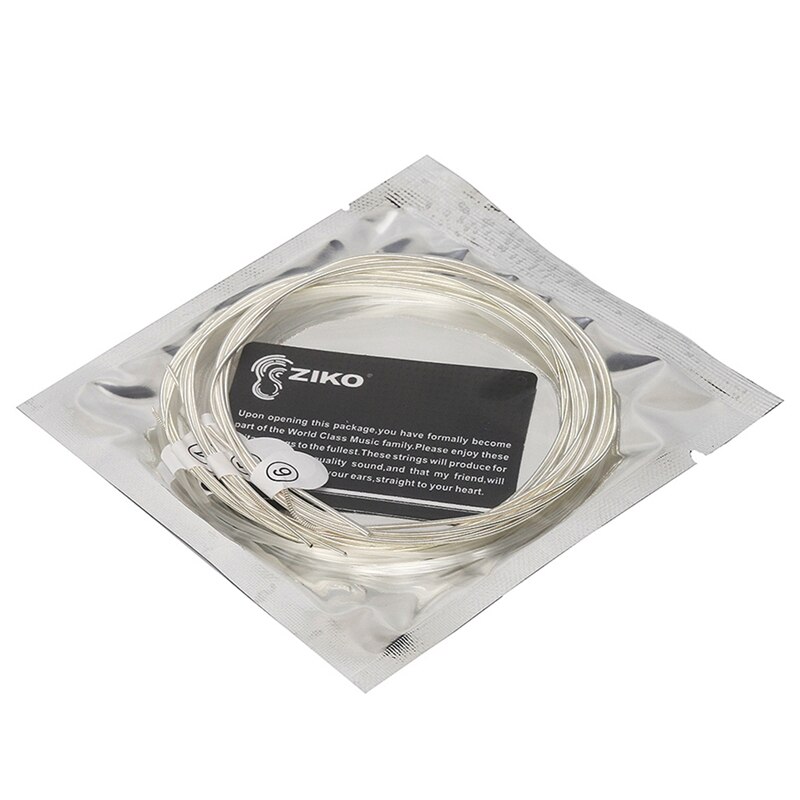 Ziko dpa -70 klassieke gitaarsnaren 6 stuks/set nylon kern verzilverd koper omwonden klassieke gitaarsnaren  (.028-.043)