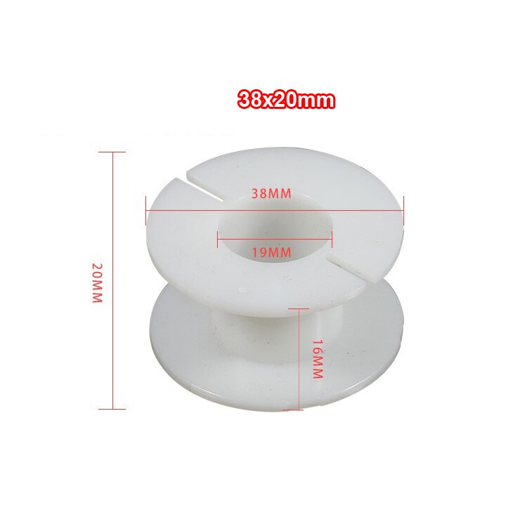 2pcs Round Inductor Winding Frame Amplifier Crossover Bobbin Wire Coil Thickened Inductance Skeleton #White: 38x20mm