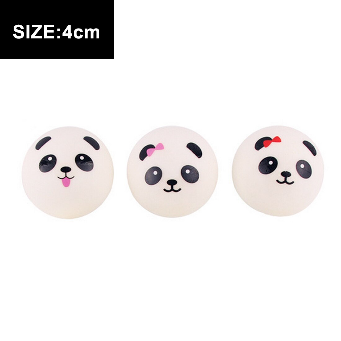 10/7/4Cm Squishy Speelgoed Zachte Trage Stijgende Jumbo Panda Gezicht Brood Squeeze Kid Fun Hobby Stress reliever Deco R Telefoon Strap: 4cm