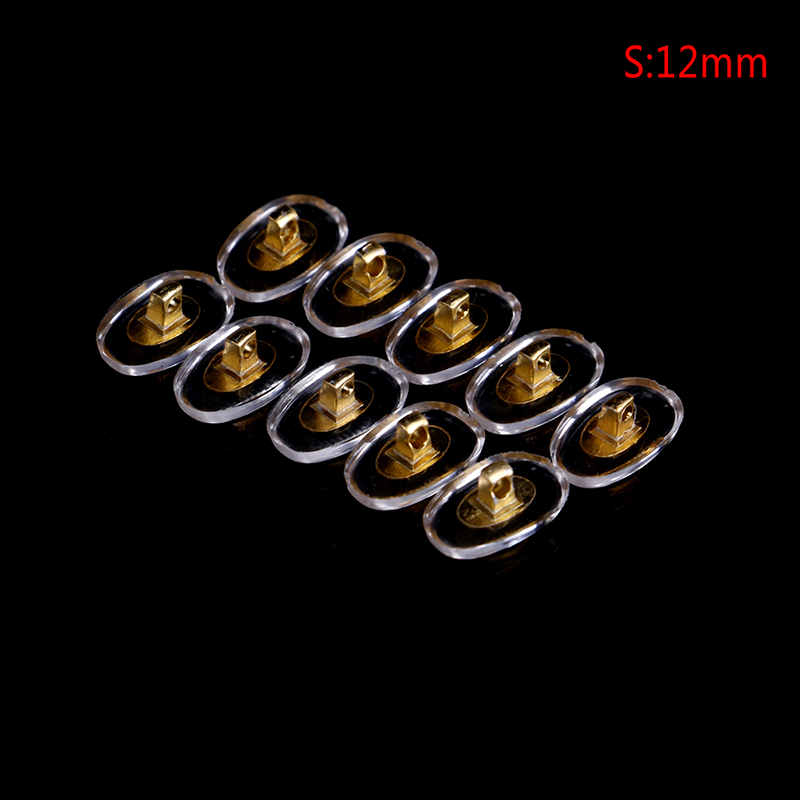 10pcs = 5Pairs Siliconen Schroef Op Neus Pads Brace Ondersteuning Voor Bril Zonnebril Ondersteuning Neus Pads Brillen Accessoires s/L Maat