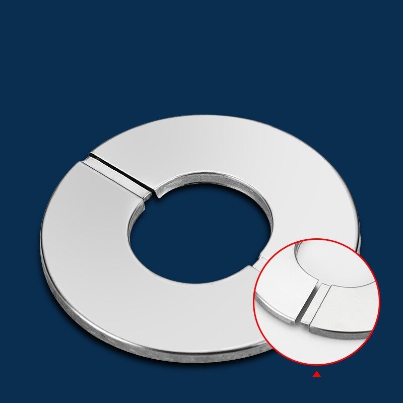 Faucet Stainless Steel Decorative Cover Split Stainless Steel Mixing Round Ugly Smoke Pipe Air Conditioning Hole Cover