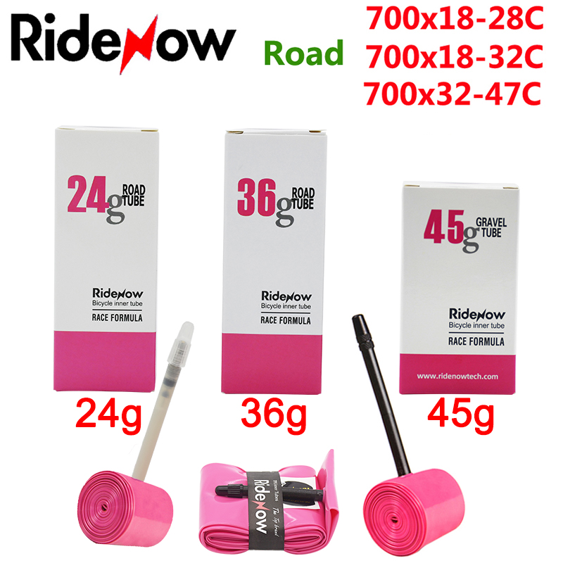 RideNow TPU Road Bicycle Inner MTB Tube 700x25C Opona żwirowa akcesoria rowerowe 29x1.5 1.9 Opony Patch kit 24 36 45g Ride now Tubes