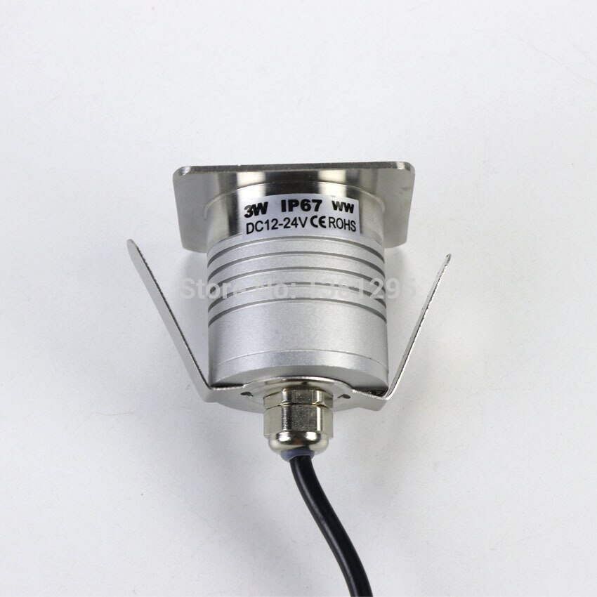 12V IP67 LED Underground Lamp Outdoor Spot Recessed Deck Floor Light Ground Buried Patio Paver Driveway Landscape 3W CREE