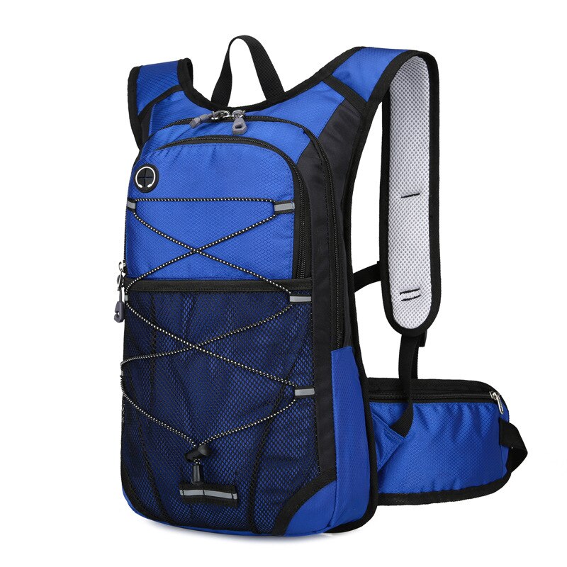 35L Cross-country Riding Backpack Outdoor Hiking Backpack Men's and Women's Running Water Bag Backpack Bug Out Bag: Blue Color