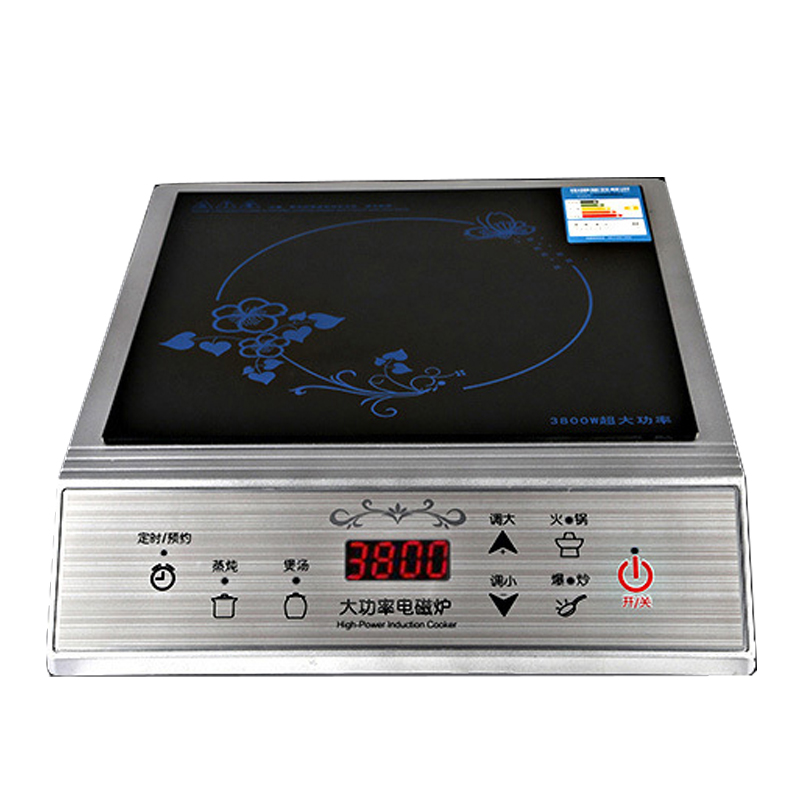 Electric Induction Cooker 3800W High Power Commercial Cooker Hob Burner Pot Waterproof Kitchen Induction Cooker
