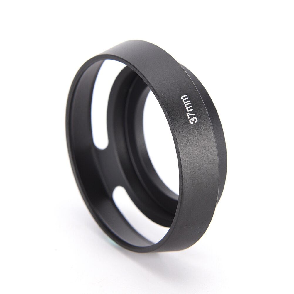 37 39 40.5 43 46 49 52 55 58Mm Black Geventileerd Gebogen Metalen Camera Zonnekap Voor Leica M voor Pentax Voor S & Ny Voor Olympus