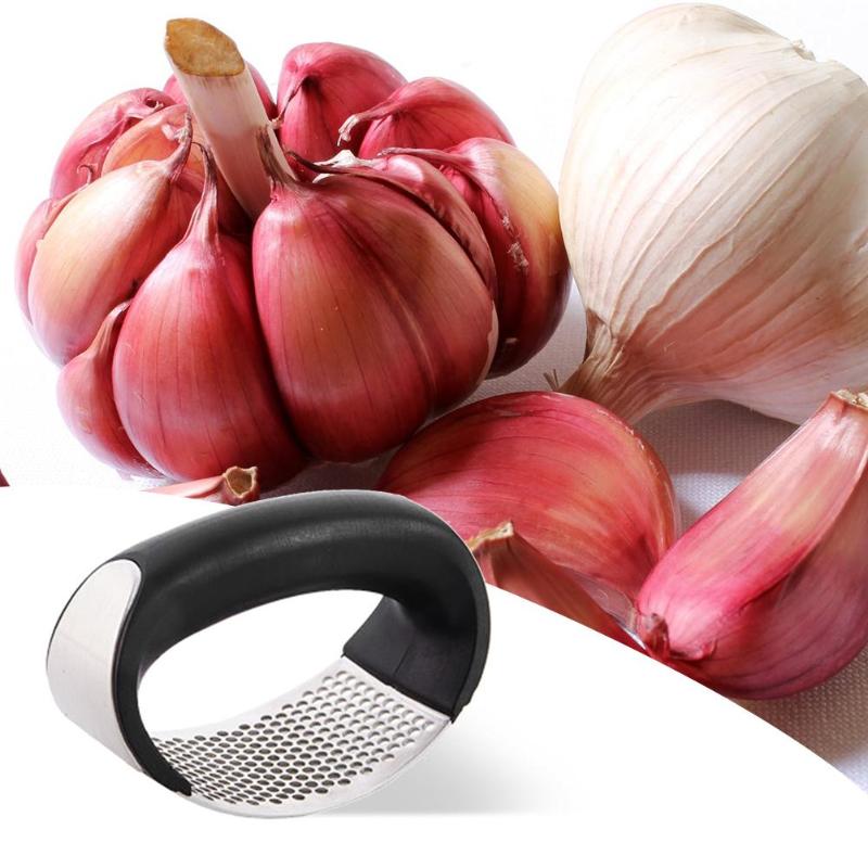 Presse-ail manuel multifonction courbe ail meulage trancheuse hachoir acier inoxydable ail Presses outil de cuisine Gadgets