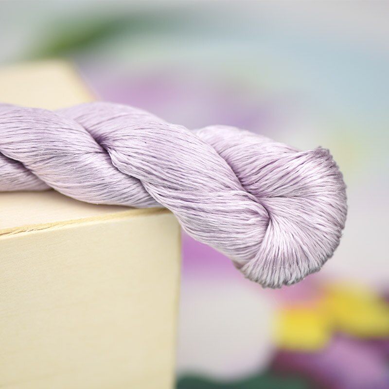 Hilo de bordar de seda/100% hilo de seda/bordado a mano, punto de cruz, morado oscuro/9 colores puros: 1