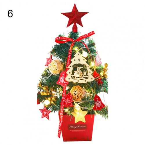 1 Set Simulation Christmas Tree Attractive LED Beautiful Handmade Christmas Tree Model Reusable Christmas Tree Display: 6