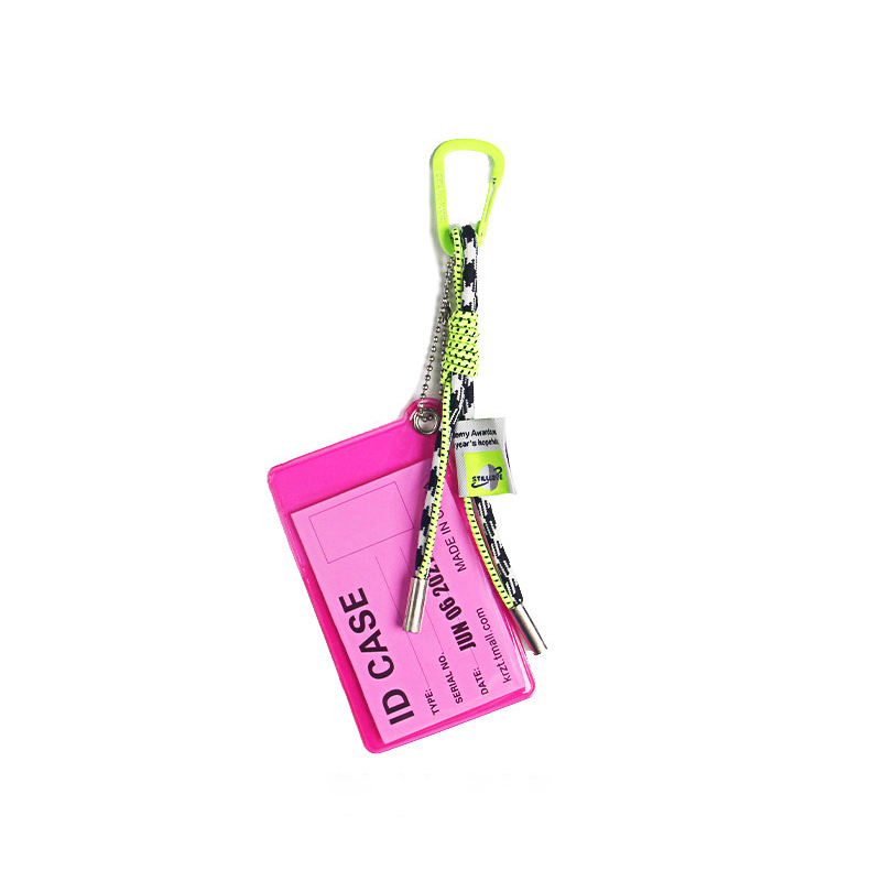 Card Holder Lanyard For Keys Fluorescent Color Key Chain Decorate Credential Holder: light green