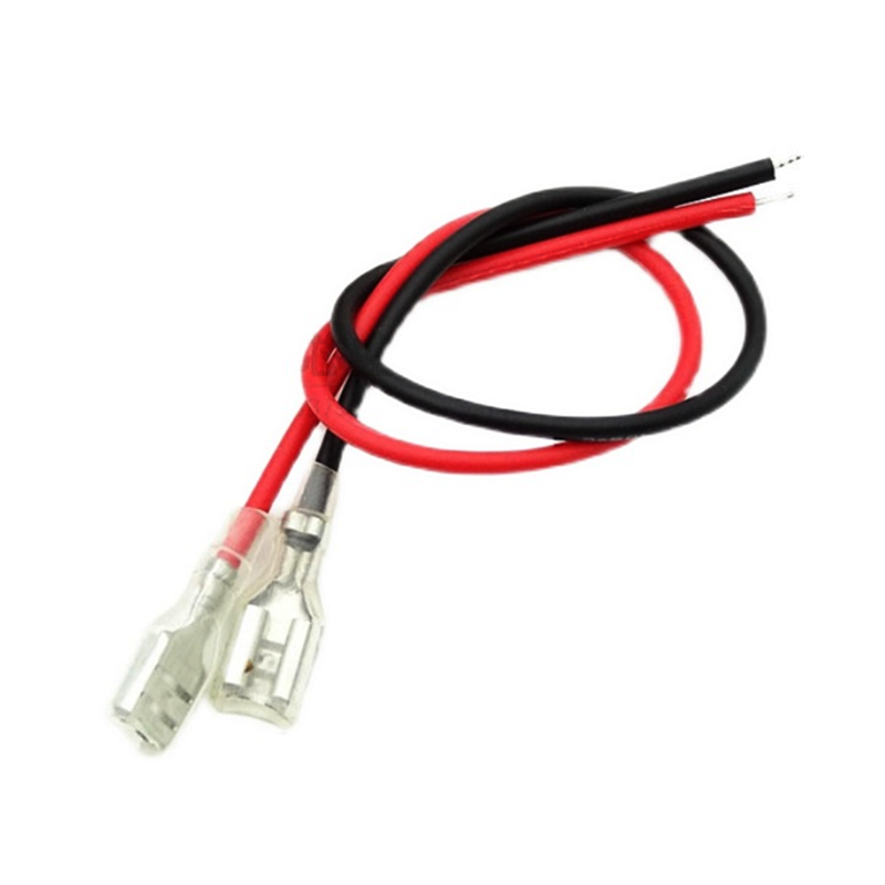 10pcs 2.8MM/4.8MM/6.3MM plug-in spring wire terminal block wire with sheath single head double head connection wire harness: army green / T-branch Connector / 5-9Pcs / Female Insert