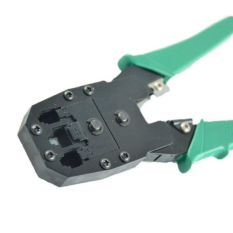 Netwerk ethernet lan kit 4 in 1 kabeltester + krimptang krimptang + draadstripper  +100x rj45 cat 5 cat 5e connector stekker netwerk
