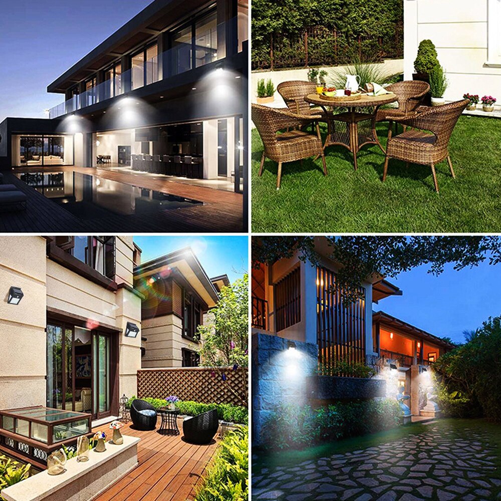 1/2/4Pcs 30/40 LED Solar Power Lamp PIR Motion Sensor Activated Solar Lights Waterproof Outdoor Garden Yard Security Wall Light