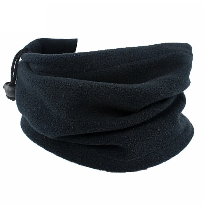 Bufanda de tubo de cuello a prueba de viento para hombre y mujer, pañuelo cálido de lana para invierno, máscara de media cara, ciclismo, deporte de esquí, Camping, senderismo: Blanco