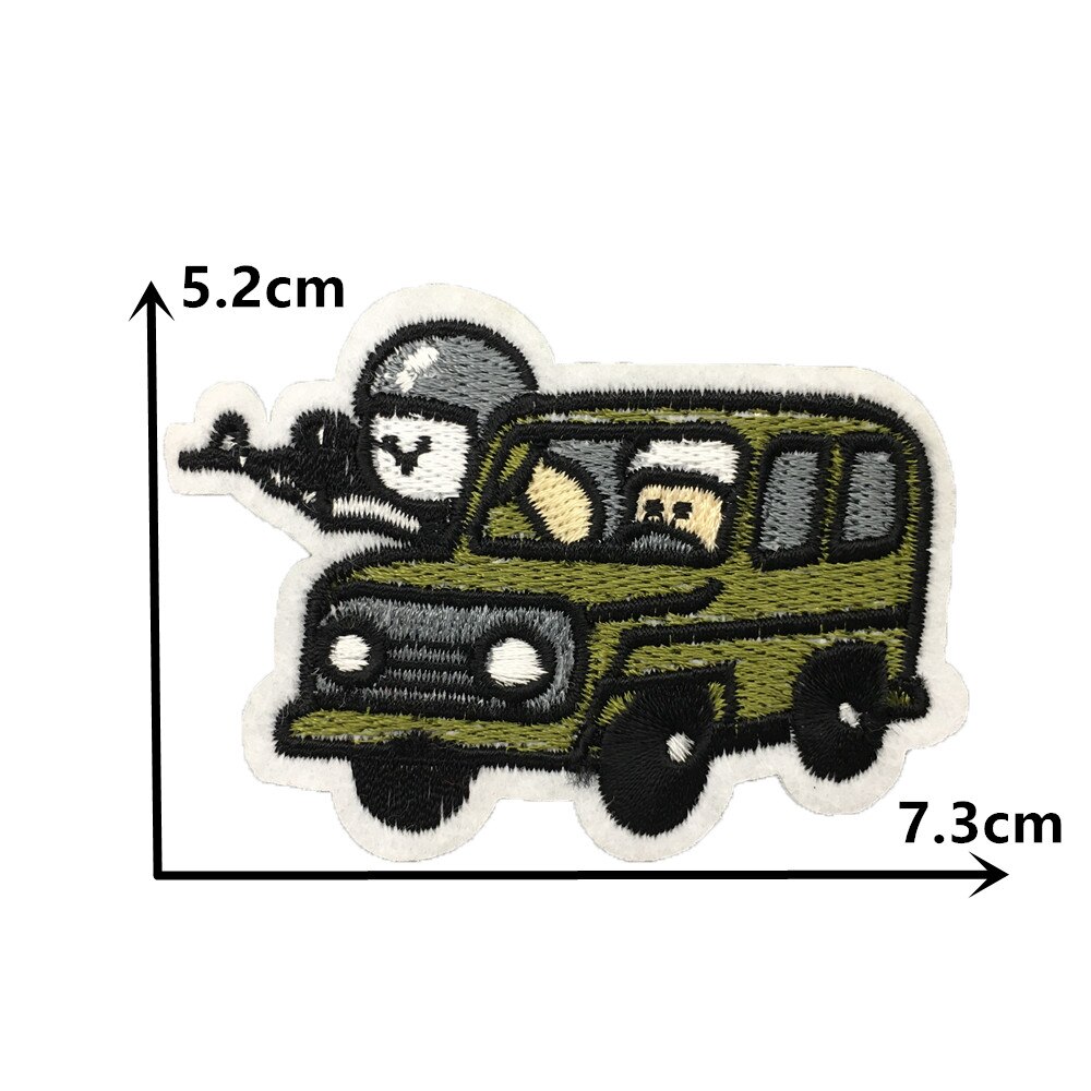 Fashion Cartoon Car łatka naszywka najnowsza termoprzylepna łatka haft szycie ubrań DIY odzież prasowanie akcesoria do aplikacji: C7220