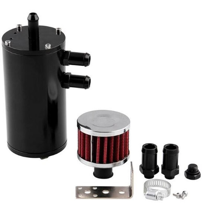 Baffled Aluminum Oil Catch Can Reservoir Tank / Oil Tank With Filter Universal Occ043: Default Title