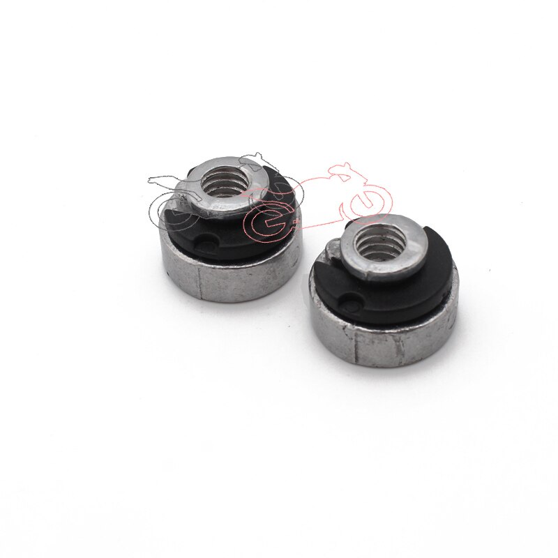 2x Motorcycle Rear Fender Seat Nut Kit for Sportster Street Bob Softail 1996 Mount Nut Bolt Easy Grip Quick Release 17x12mm