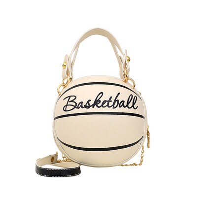 Borsa da basket in pelle femminile 2020 nuove borse a sfera per adolescenti borse a tracolla da donna borse a tracolla a catena con personalità a tracolla: 3