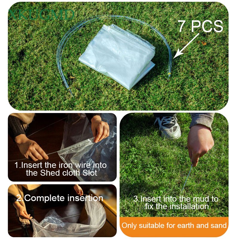 PE plegable invernadero invernadores Para Huerto Mini invernadero cubierta de la planta Szklarnia cubierta 5 metros de longitud