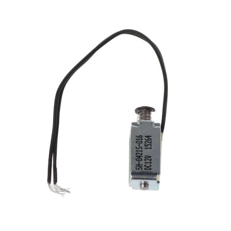 Micro Mini-electroimán de válvula solenoide, marco abierto, imán de tirón de empuje, DC 12V: 10cm