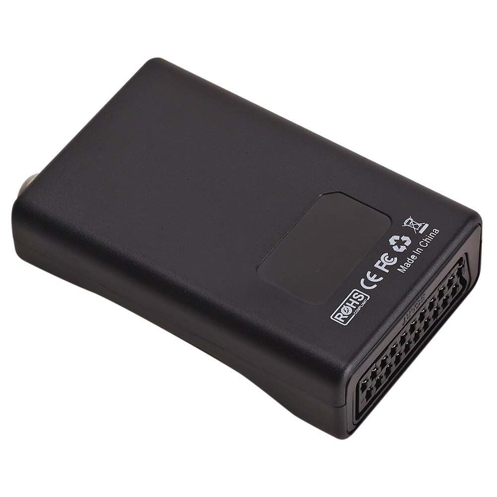 SCART to RF Audio Video AV Adapter SCART Female to RF Female Converter 61.25MHz 67.25MHz for TV