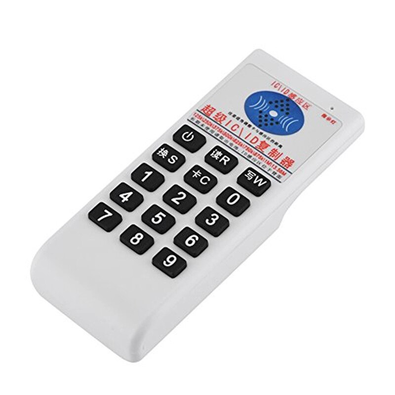 125Khz 13.56MHZ copieur duplicateur Cloner ABS RFID NFC lecteur de carte à puce écrivain + 2 pièces cartes d'identité 2 pièces porte-clés