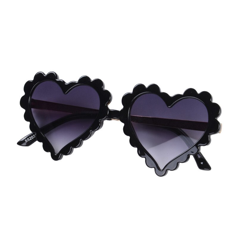 Kids Hoofddeksels Peuter Hartvormige Zonnebril Leuke Mode Uv-bescherming Zon Glas Voor Childrens Jongens Meisjes Strand: A