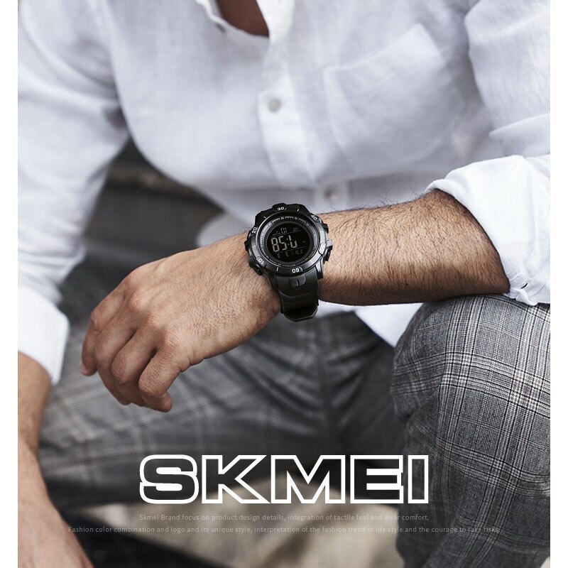 Skmei digitaal horloge voor heren led sport polshorloges waterdicht lichtgevende wekker aftelhorloge herenhorloges montres homme