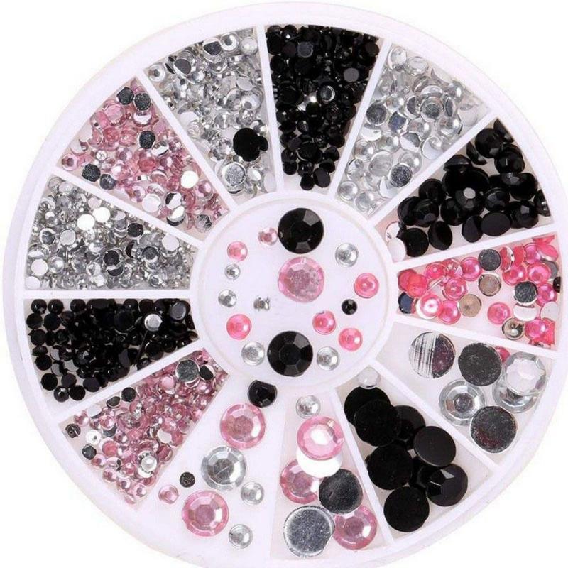 Nail Art Sieraden Acryl Diamant Doos Set Nail Boor Nail Art Decorations Crystal Manicure Professionele Nail Accesorios TSLM1