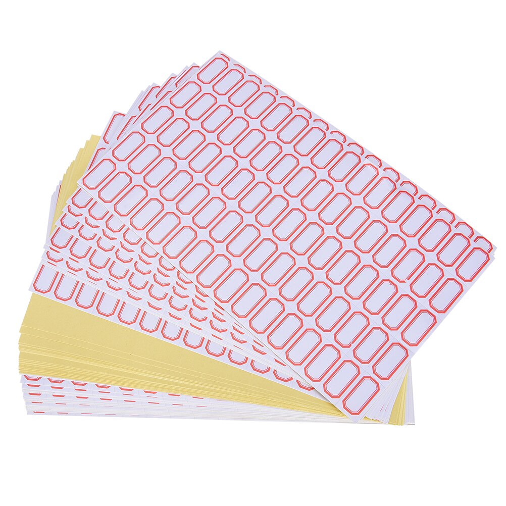 Weiße Papier-Etiketten 69 Stück - 43x25 Mm, Rechteckig, Permanent Klebend