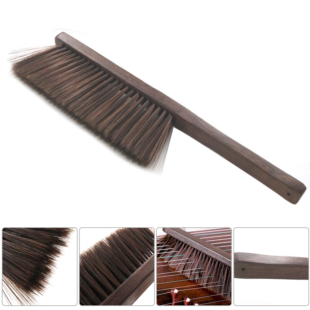 Chinese Citer Guzheng Schoonmaken Tool Houten Borstel Stofdoek Muziekinstrument Accessoire Snaarinstrumenten Cleaner