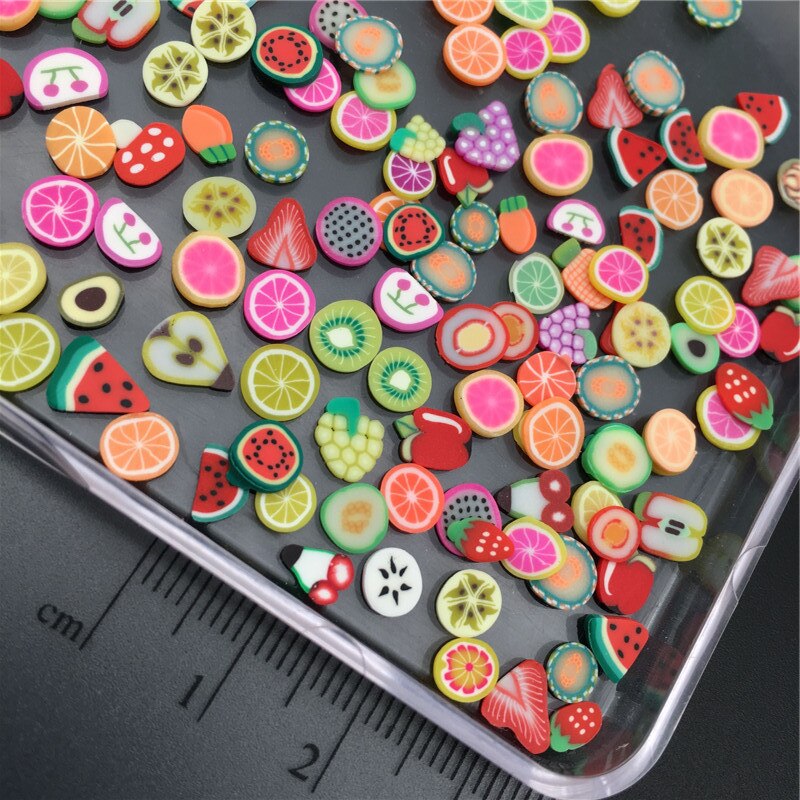 Arcilla polimérica para hacer pendientes para niños, arcilla suave para hacer pasteles, animales, flores, frutas, 60g, 5mm, 10mm, 20mm: 5mm  60g